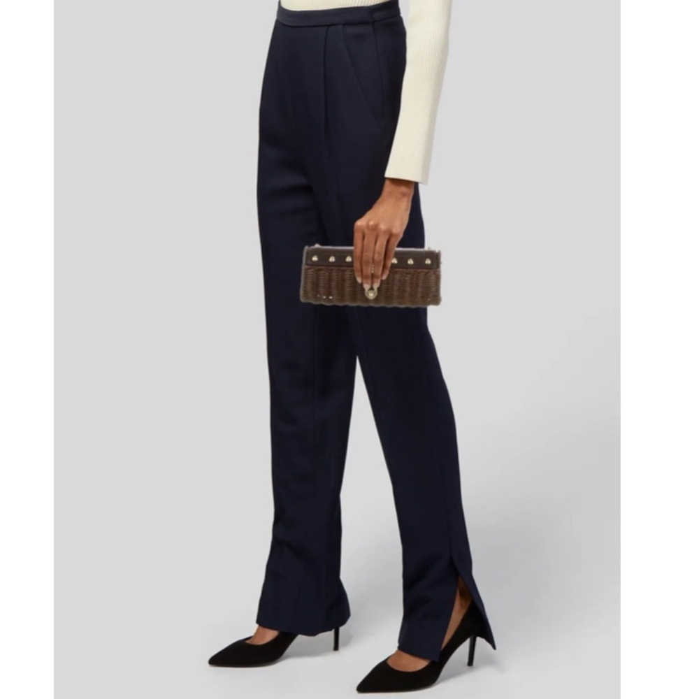 Michael Michael Kors Santorini Straw Leather Clutch